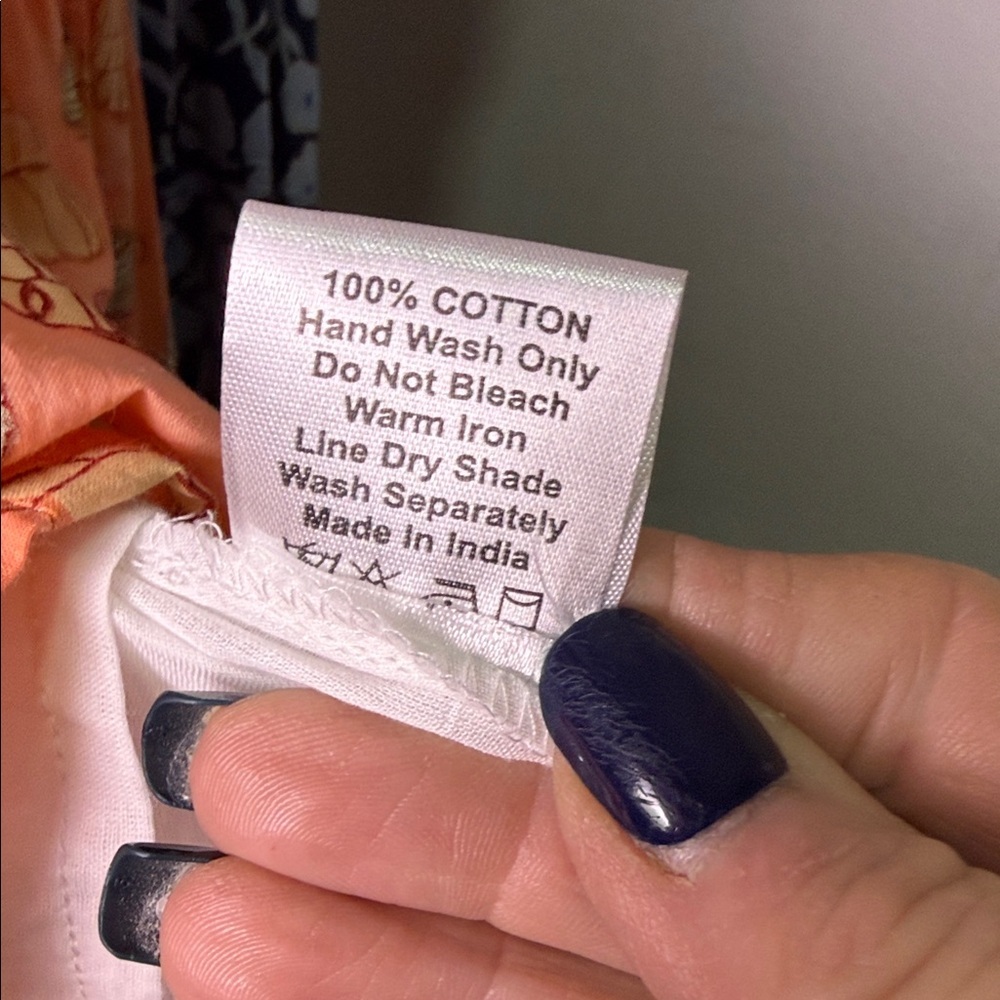 Victoria Dunn Elastic Smocked Chest Shell Print Below Knee Cap Sleeve Dress XS - Picture 9 of 11